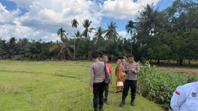 Kapolsek Cerenti Cek Lahan 6 Hektare untuk Dukung Ketahanan Pangan Nasional