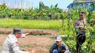 Polisi Cinta Petani Polsek Sedati Dukung Swasembada Pangan Nasional 