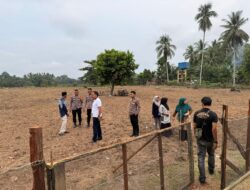 Besok Ditanam, Kanit Reskrim Polsek Cerenti Pimpin Pengecekan Lahan Jagung di Desa Sikakak