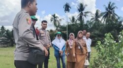 Dukung Program Ketahanan Pangan, Polsek Cerenti Tinjau Kesiapan Lahan 6 Hektar di Desa Pulau Bayur