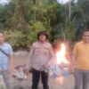 Polsek Benai Tertibkan Aktivitas PETI di Desa Talontam, (Setingkai) Dibakar untuk Cegah Operasi Kembali