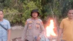 Polsek Benai Tertibkan Aktivitas PETI di Desa Talontam, (Setingkai) Dibakar untuk Cegah Operasi Kembali