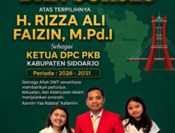 Dokter Rakyat Andre Yulius dan Keluarga Sampaikan Ucapan Selamat kepada H. Rizza Ali Faizin atas Terpilihnya sebagai Ketua DPC PKB Sidoarjo