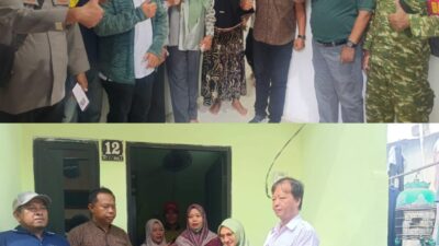 Camat Bulak Hudaya dan Lurah Kedung Cowek Frans Kawal Program Rutilahu, Tiga Warga Terima Rumah Layak Huni