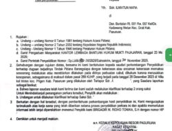 Dugaan Pelecehan Seksual oleh Oknum Wartawan, Polres Pasuruan Siapkan SP2HP Lanjutan