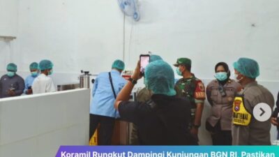 Koramil Rungkut Dampingi Kunjungan BGN RI, Pastikan Pengawasan Gizi Berjalan Optimal di Rungkut